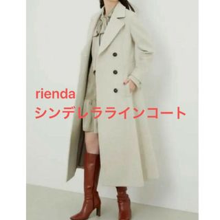 rienda Backギャザーライトコート