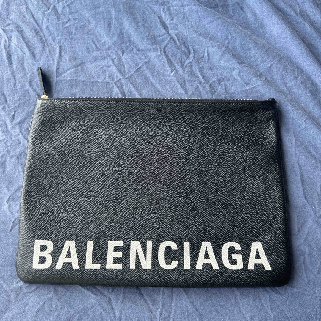 バレンシアガ BALENCIAGA 506794 ♂ ♀ カバン クラッチバッグ レザー ブラック