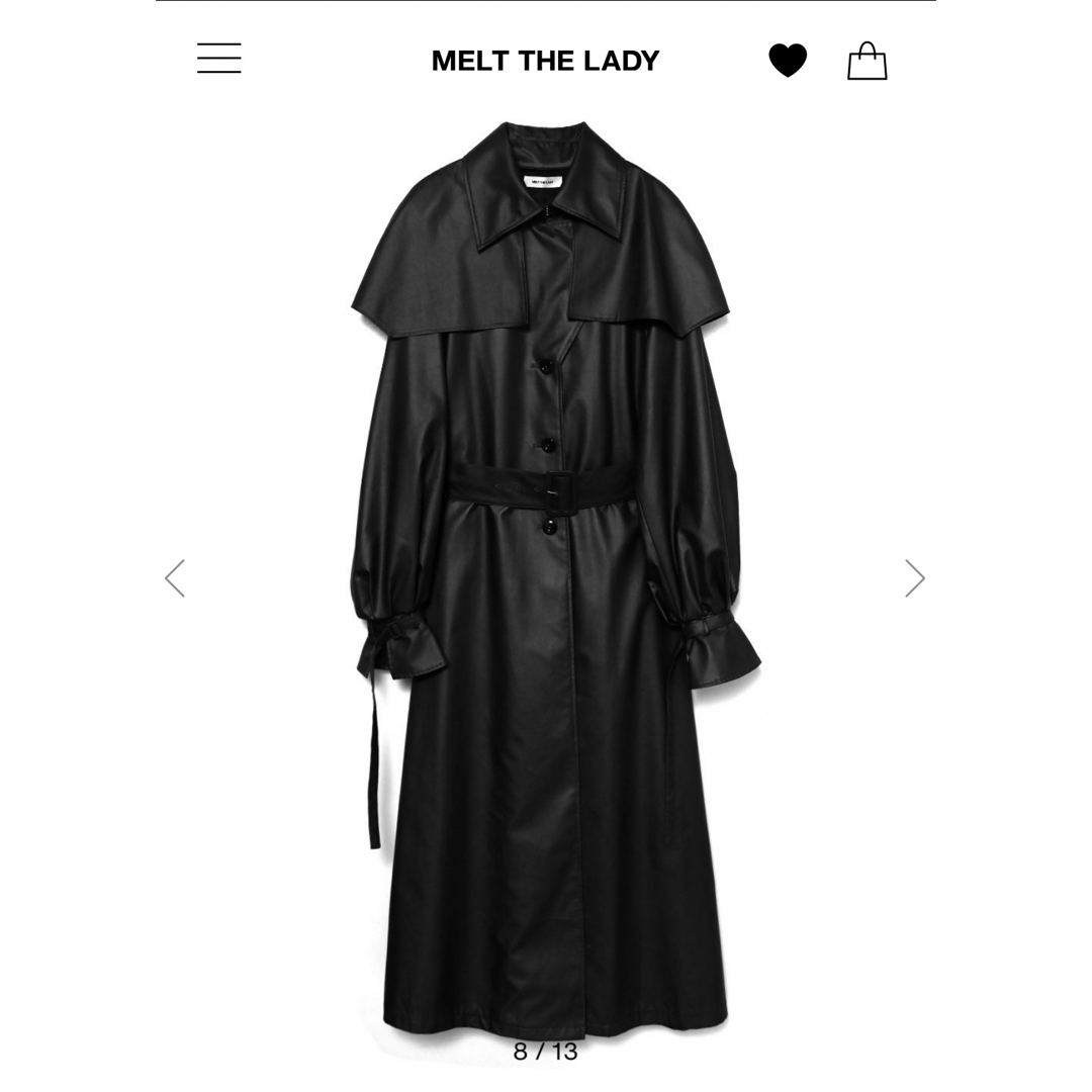 melt the lady stand collar coat メルトザレディ