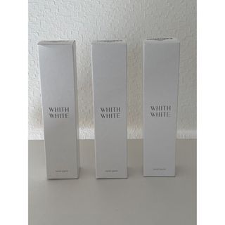 新品　WHITH WHITE フィスホワイト　歯磨き粉　3本(歯磨き粉)