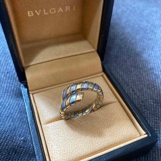 ブルガリ(BVLGARI)の高級　正規品　ブルガリ　k18ステンコンビ　トゥボガススネークリング  約18号(リング(指輪))