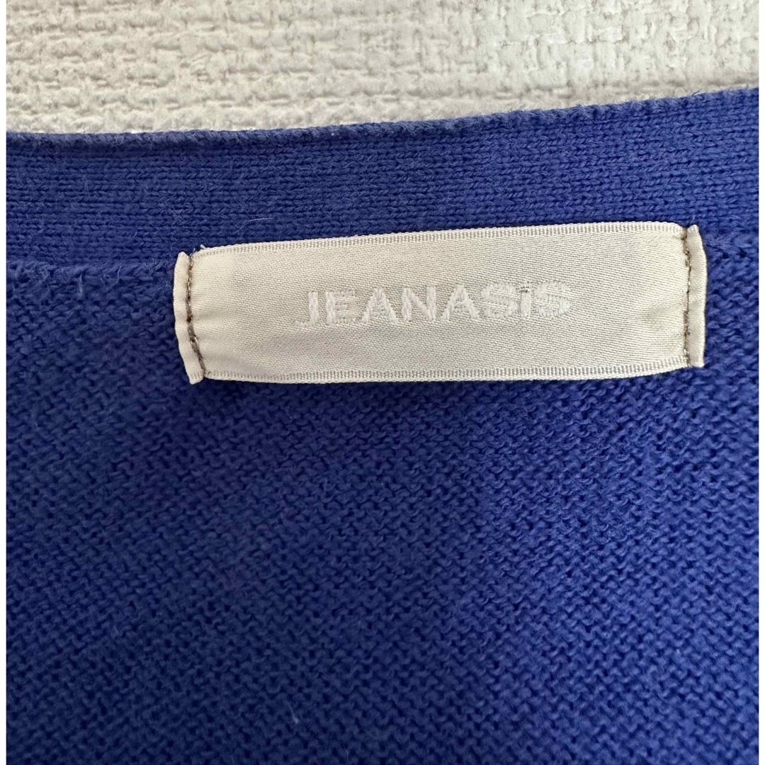 JEANASIS(ジーナシス)のJEANASiS カーディガン フリーサイズ 長袖 青 レディースのトップス(カーディガン)の商品写真
