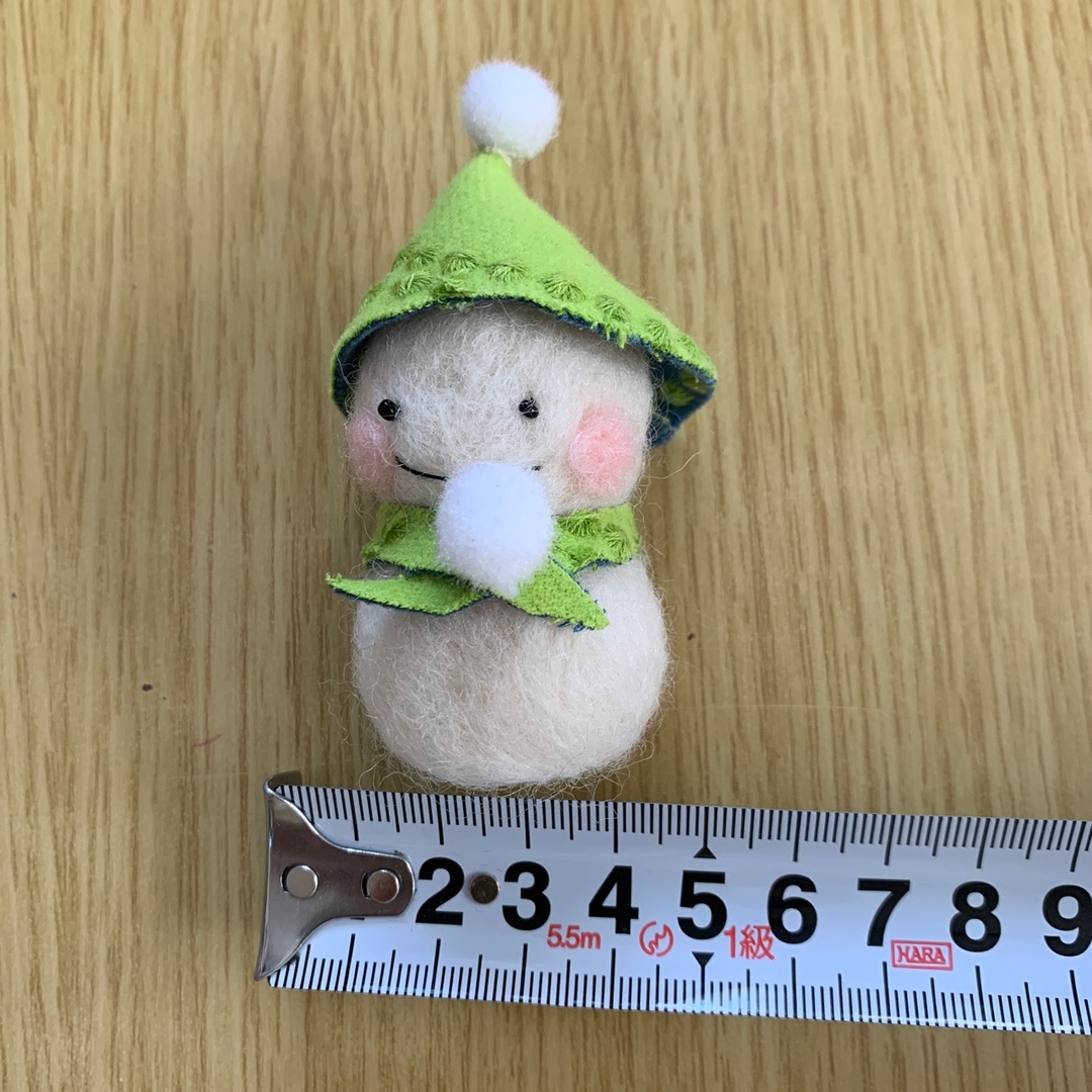 mina perhonen(ミナペルホネン)のミナペルホネン　雪だるま　ハンドメイド　ハギレ　インテリア　一点もの　一期一会 ハンドメイドのぬいぐるみ/人形(人形)の商品写真