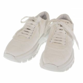 【中古】【Aランク】PRADA プラダ RE-NYLON トライアングルロゴ スニーカー シューズ 1E852M 3LGO F0009 ナイロン ホワイト BlANCO #36 約23cm【ISEYA】(スニーカー)