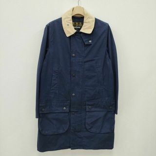 バーブァー(Barbour)のBarbour OVERDYE BORDER ボーダー オーバーダイ ノンオイル 襟コーデュロイ サイズ36 ジャケット ネイビー メンズ バブアー【中古】3-1006M☆(その他)