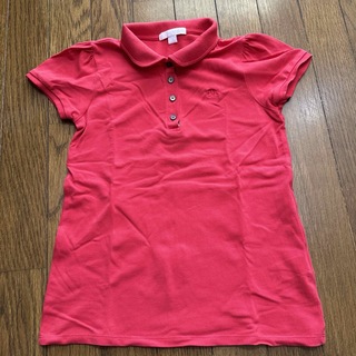 バーバリー(BURBERRY)のバーバリーチルドレン ホースマーク付きポロシャツ 10y 140cm(Tシャツ/カットソー)