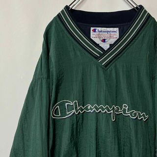 Champion - チャンピオン ナイロンプルオーバージャケット ビッグロゴ ...