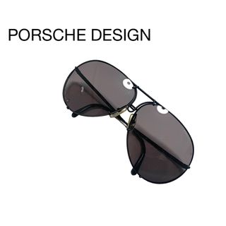 PORSCHE DESIGN ポルシェデザイン ティアドロップサングラス P0011 シルバー/ブラック