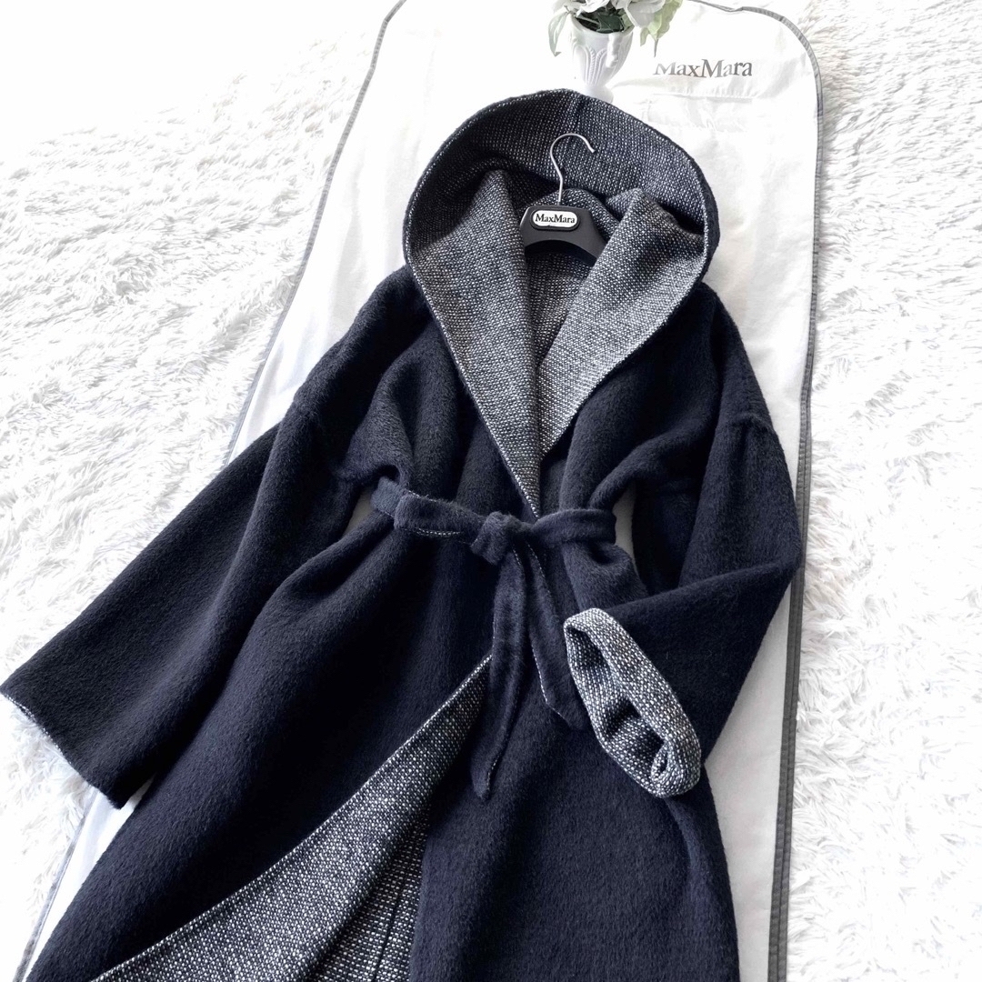 極美品♪マックスマーラ　アルパカ70% デザインジャケット　最高級白タグイタリア