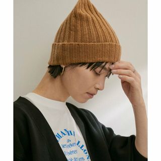 サロンアダムエロぺ(SALON adam et rope')の【ブラウン系（24）】【William Brunton(ウイリアムブラントン)】3ply2*2RIB HAT/ニット帽(ニット帽/ビーニー)