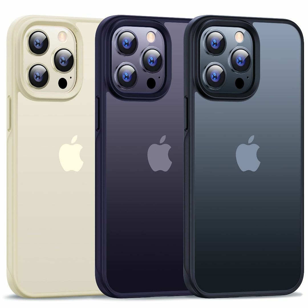 【色: ブラック】【本体の色・４色】CASEKOO iPhone 14 Pro