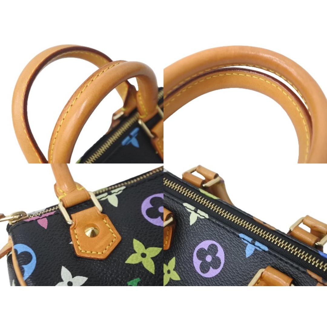 LOUIS VUITTON ルイヴィトン ハンドバッグ ミニスピーディ モノグラム 村上隆 マルチカラー M92644 ゴールド金具 美品  55690