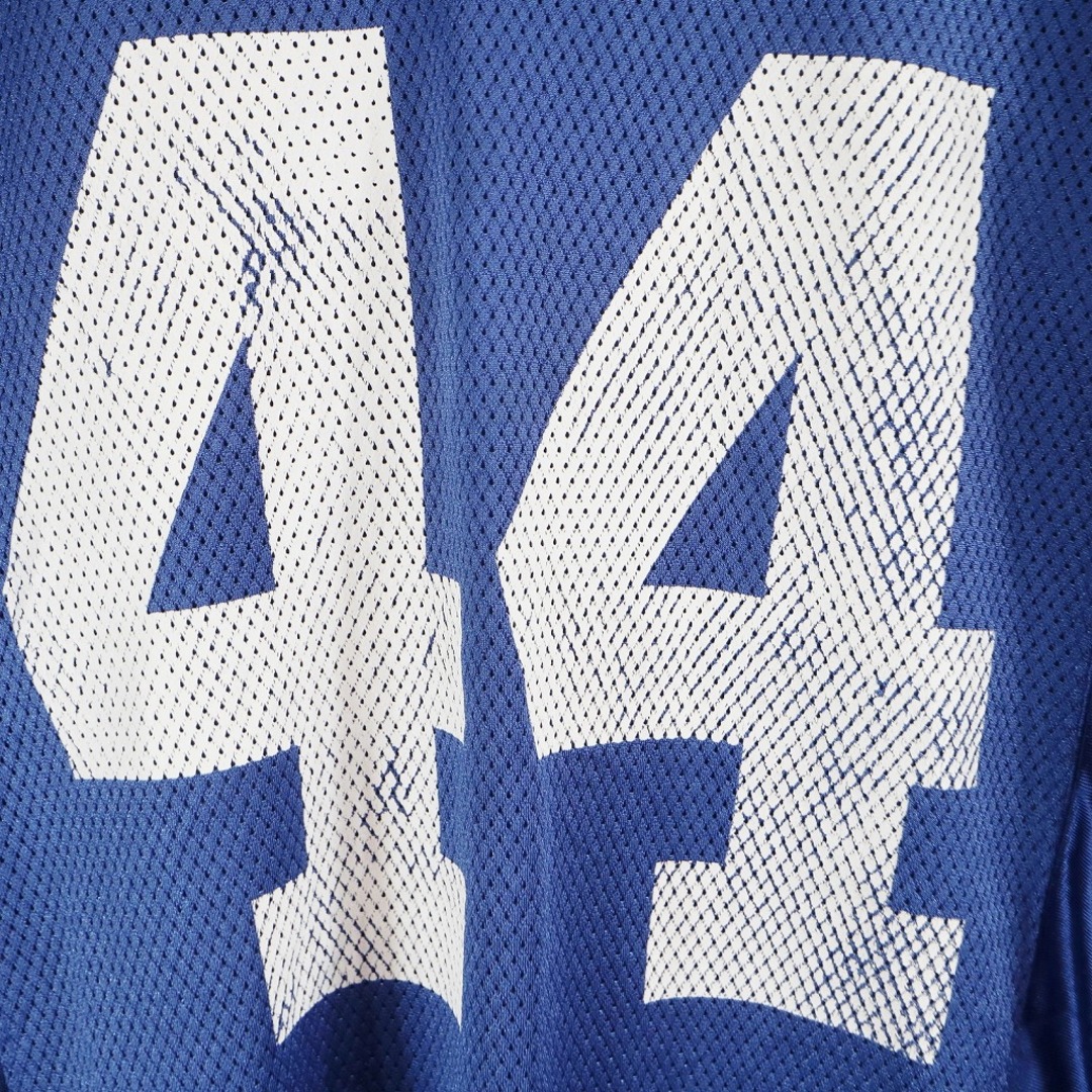 Reebok(リーボック)のReebok リーボック NFL ゲームシャツ ユニフォーム 刺繍  プロチーム CLARK アメフト ブルー (メンズ S) 中古 古着 O6066 メンズのトップス(その他)の商品写真