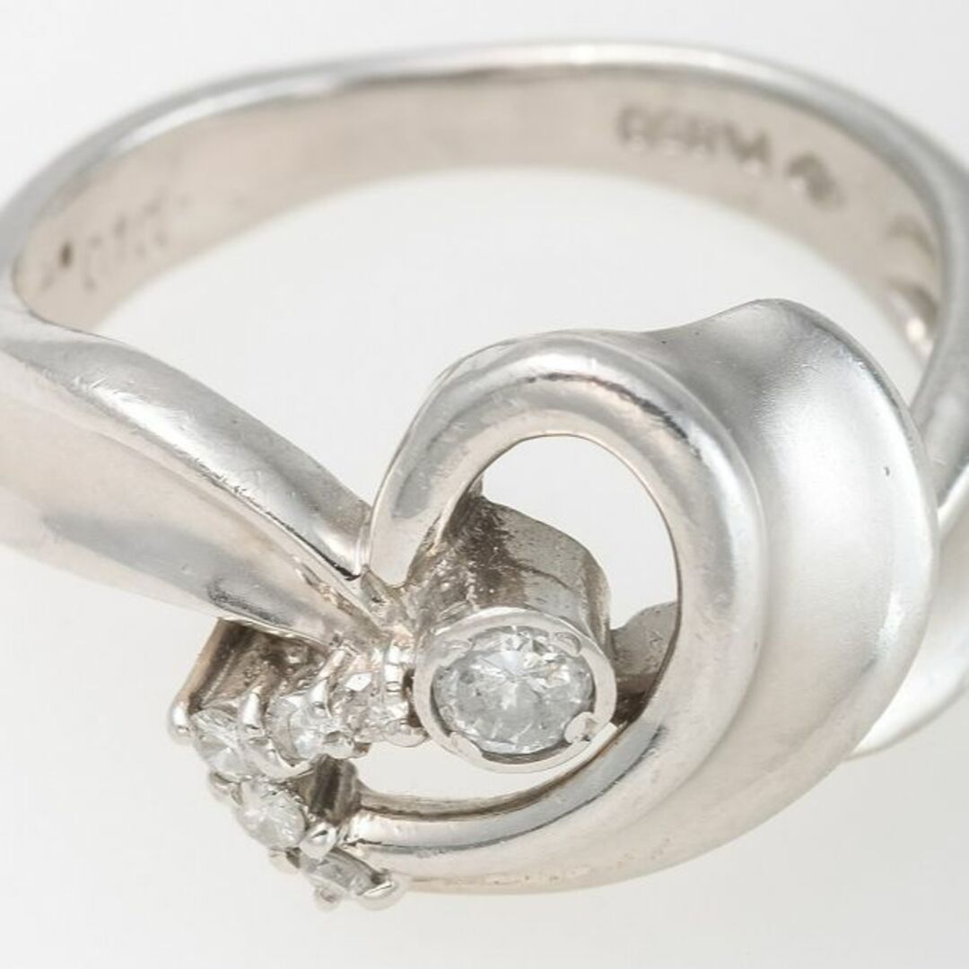 Pt850 ダイヤモンド リング 品番r22-76 レディースのアクセサリー(リング(指輪))の商品写真