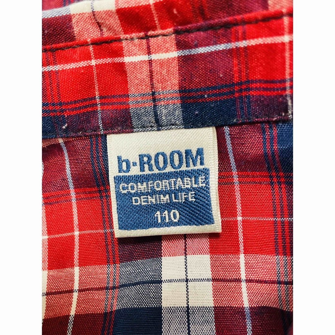 b.Room(ビールーム)のb-ROOM シャツ　110cm〖N4118〗 キッズ/ベビー/マタニティのキッズ服男の子用(90cm~)(その他)の商品写真