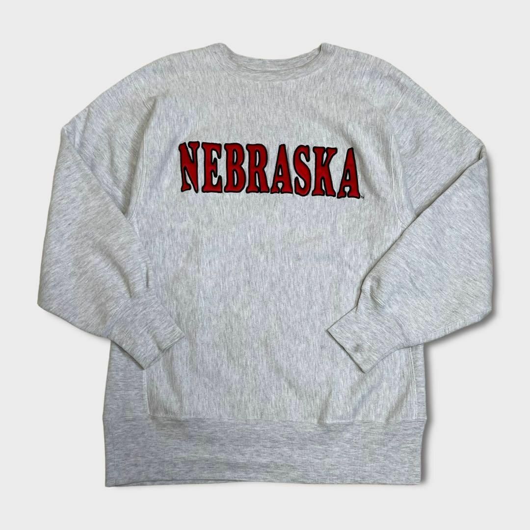 champion　リバースウィーブ　NEBRASKA　90s　オフホワイト元ネタ