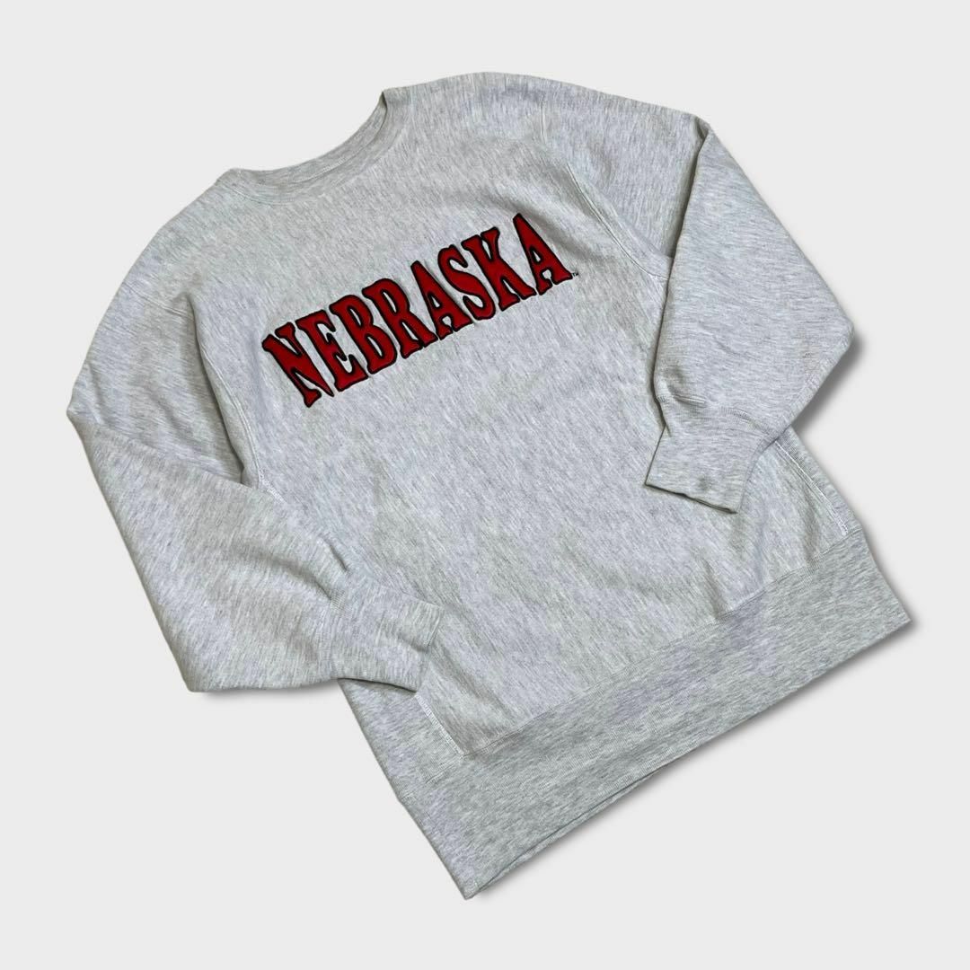 champion　リバースウィーブ　NEBRASKA　90s　オフホワイト元ネタ