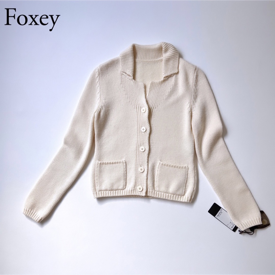 美品　Foxey フォクシー　ニットカーディガン　セーター　ニットジャケット