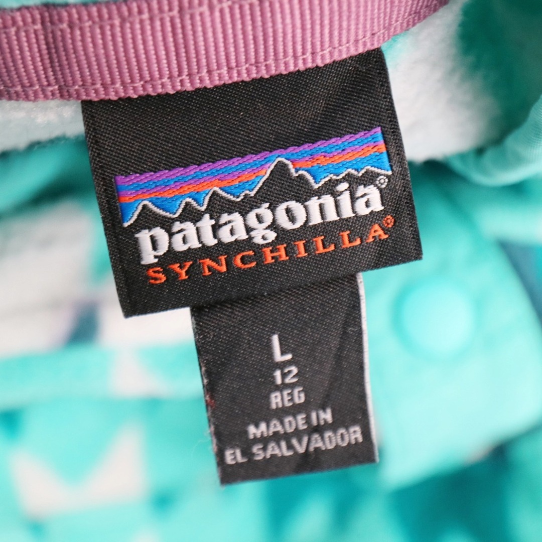 patagonia パタゴニア スナップT SYNCHILLA シンチラ フリースジャケット アウトドア キャンプ マルチカラー (キッズ 12)   O6137