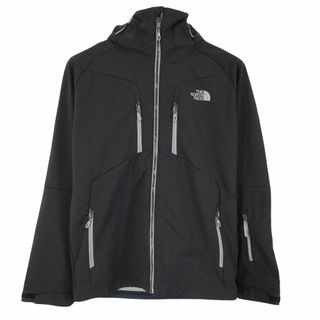 ザノースフェイス(THE NORTH FACE)のTHE NORTH FACE ノースフェイス マウンテンパーカー アウトドア ワンポイントロゴ ラグラン ブラック (メンズ S) 中古 古着 O6178(マウンテンパーカー)