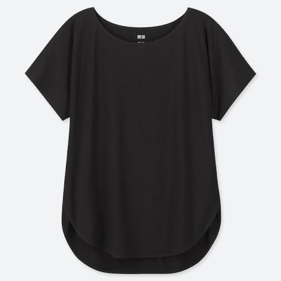 UNIQLO(ユニクロ)の【UNIQLO】エアリズムシームレスボートネックロングT レディースのトップス(Tシャツ(半袖/袖なし))の商品写真