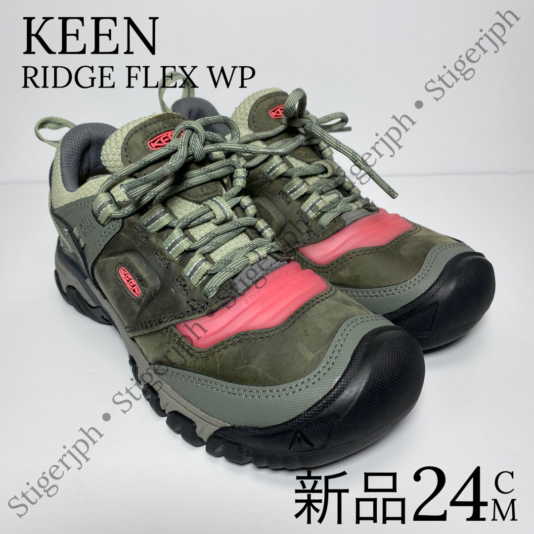 KEEN(キーン)のキーン　リッジフレックス ウォータプルーフ　防水　グレー　24CM スポーツ/アウトドアのアウトドア(登山用品)の商品写真