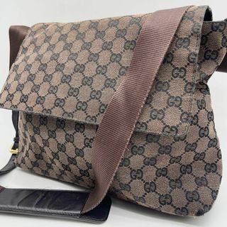 グッチ ショルダーバッグ カーキ系 メンズ 斜め掛け 男女兼用