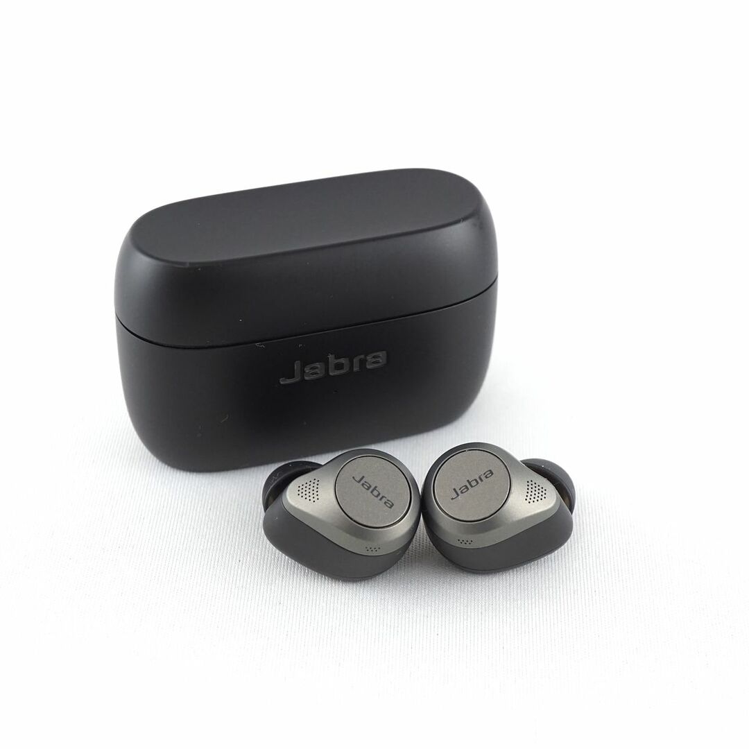 Jabra Elite85t ワイヤレスイヤホン USED美品 ノイズキャンセリング ANC HearThrough機能 IPX4 マイク ワイヤレス充電 Qi 完動品 S V9285 スマホ/家電/カメラのオーディオ機器(ヘッドフォン/イヤフォン)の商品写真