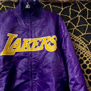 Lakers レイカーズ アウター ジャケット キルティング お洒落 バスケc(スタジャン)