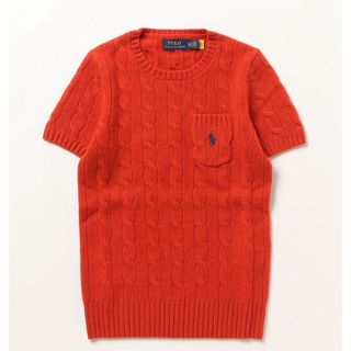 ポロラルフローレン(POLO RALPH LAUREN)の最終値下げ　ケーブル ウールカシミヤ ショートスリーブ セーター　(ニット/セーター)