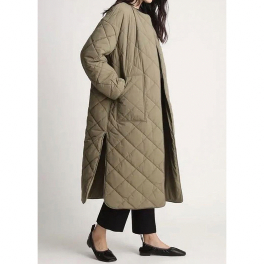 Mila Owen(ミラオーウェン)の美品　ミラオーウェン　0 キルティングジャケット　コート レディースのジャケット/アウター(ロングコート)の商品写真