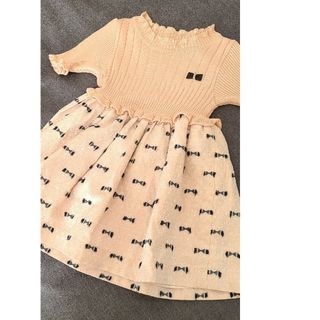 【特別価格】新品❤︎TOCCAトッカ 女児半袖ワンピース 黄色 110