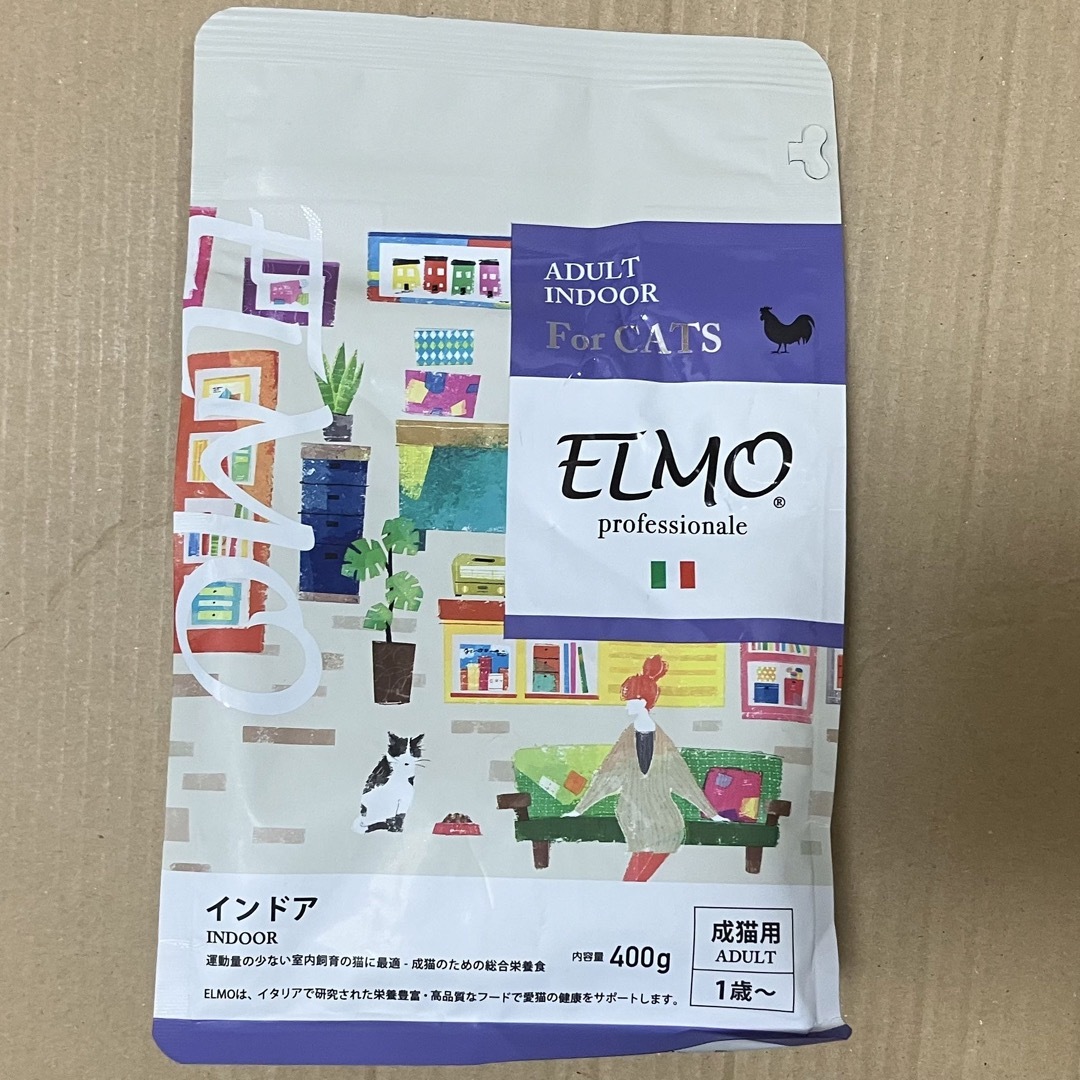 エルモ ELMO インドア 成猫用ドライフード 400gの通販 by vf's shop ...