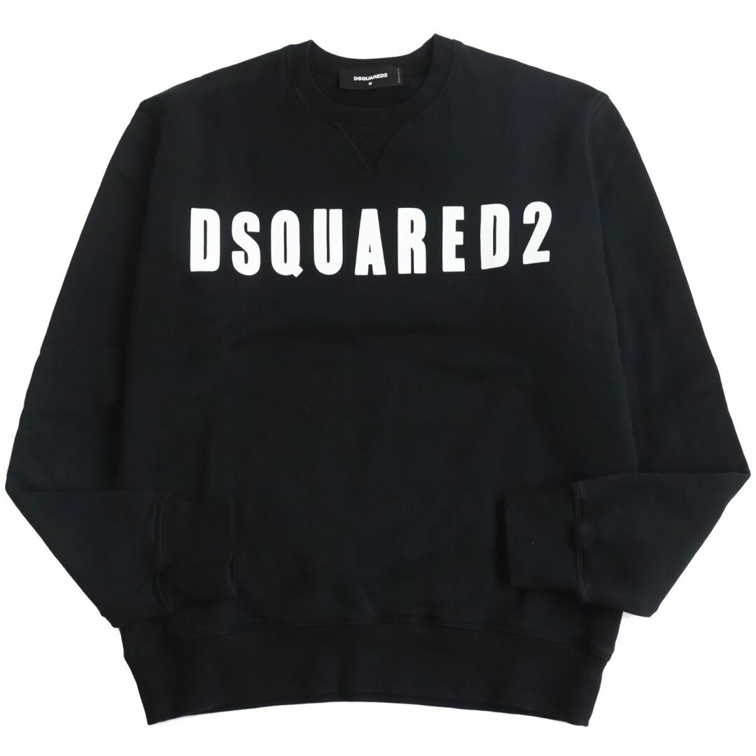 【ドンドン見直し】美品●19SS DSQUARED2 ディースクエアード S74GU0306 ロゴプリント スウェットシャツ ブラック M イタリア製 正規品のサムネイル