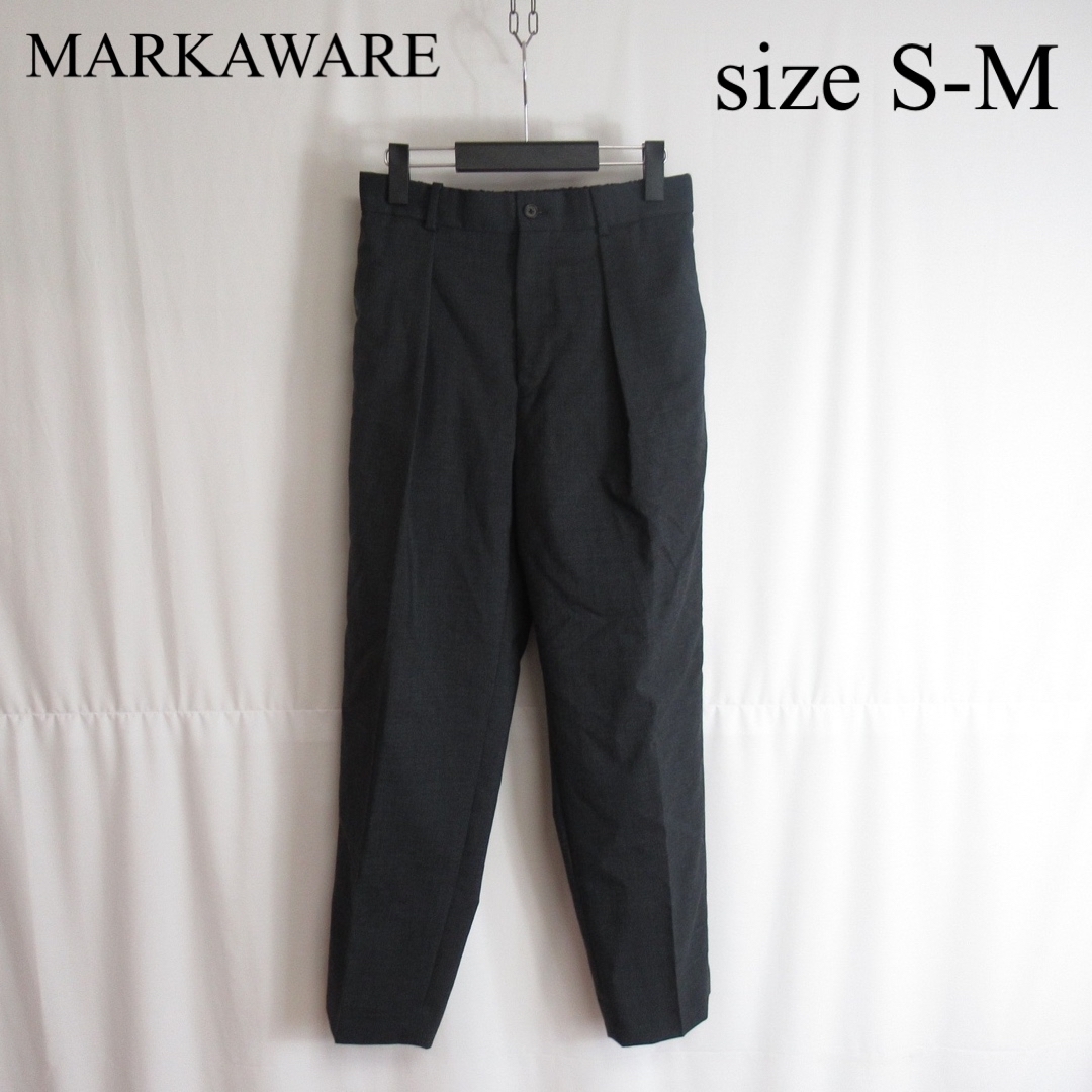 MARKAWARE ワイド テーパード ウール スラックス イージー パンツ 2