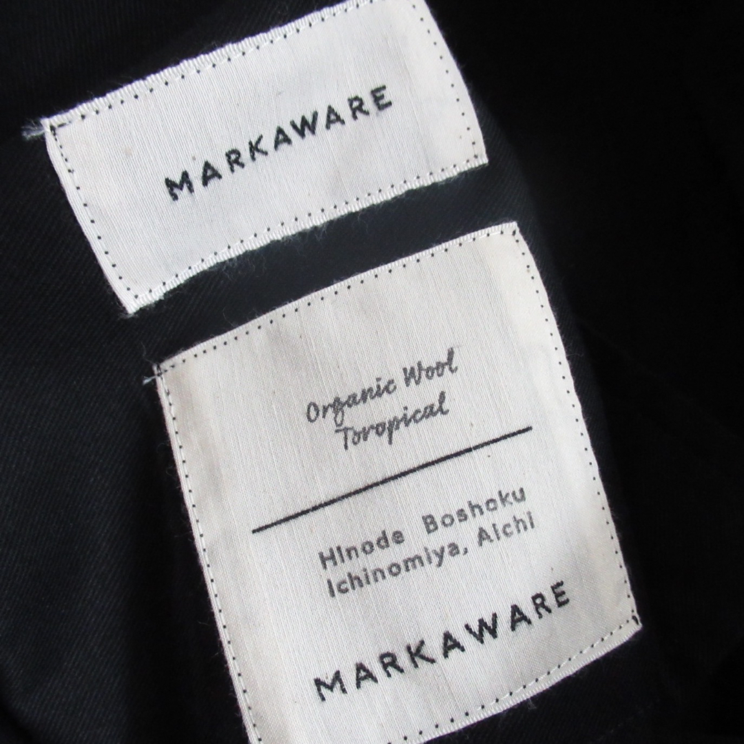 MARKAWARE ワイド テーパード ウール スラックス イージー パンツ 2