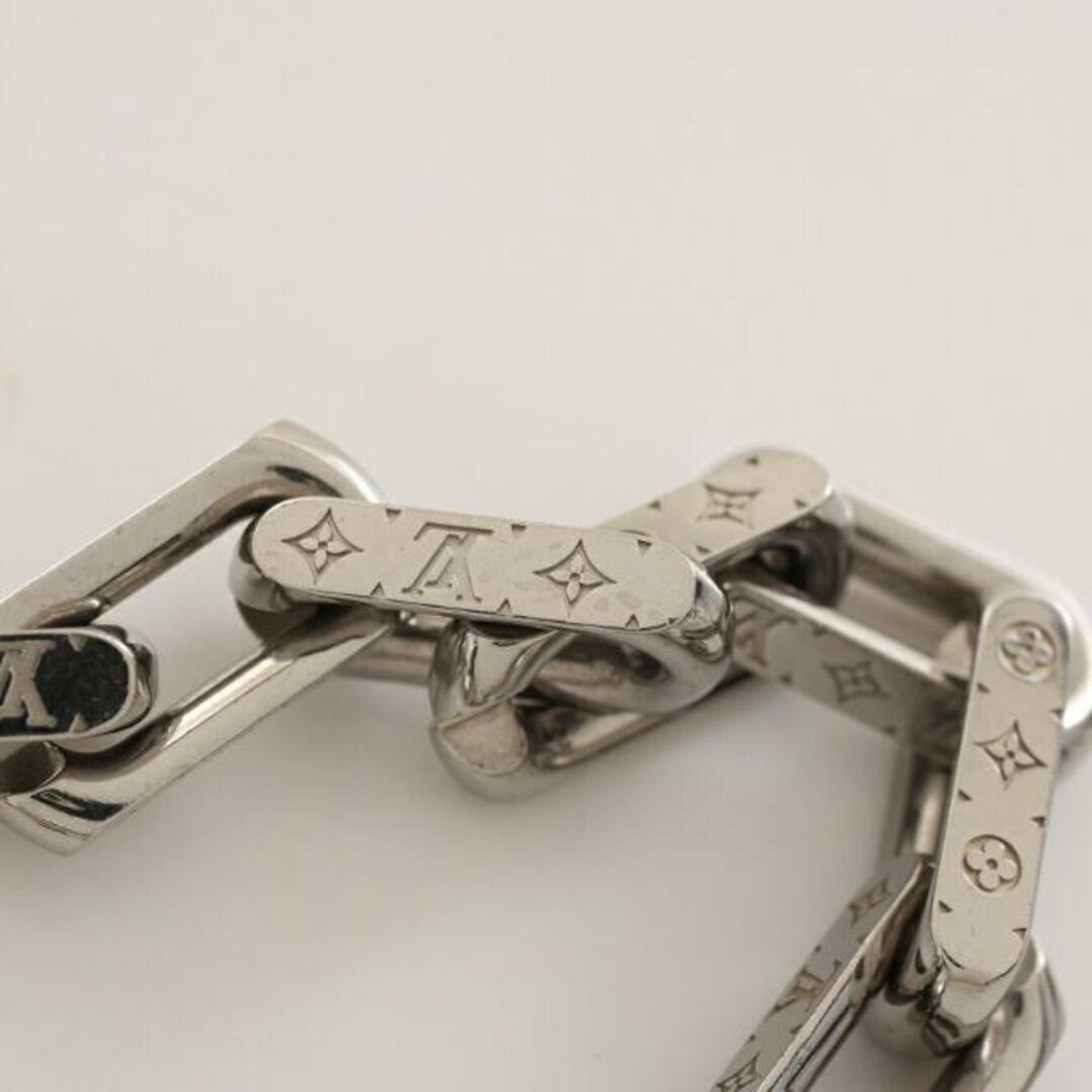 LOUIS VUITTON(ルイヴィトン)のコリエ チェーン モノグラム ネックレス シルバー メンズのアクセサリー(ネックレス)の商品写真