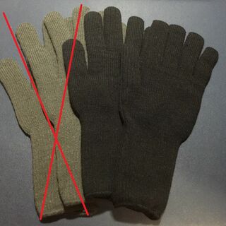 手袋屋さんの手袋　ブラック×1組（134(手袋)