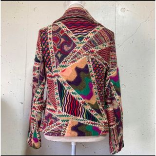 美品✨MISSONI ミッソーニ　オレンジタグ　モヘヤ混　ニットジャケットコート