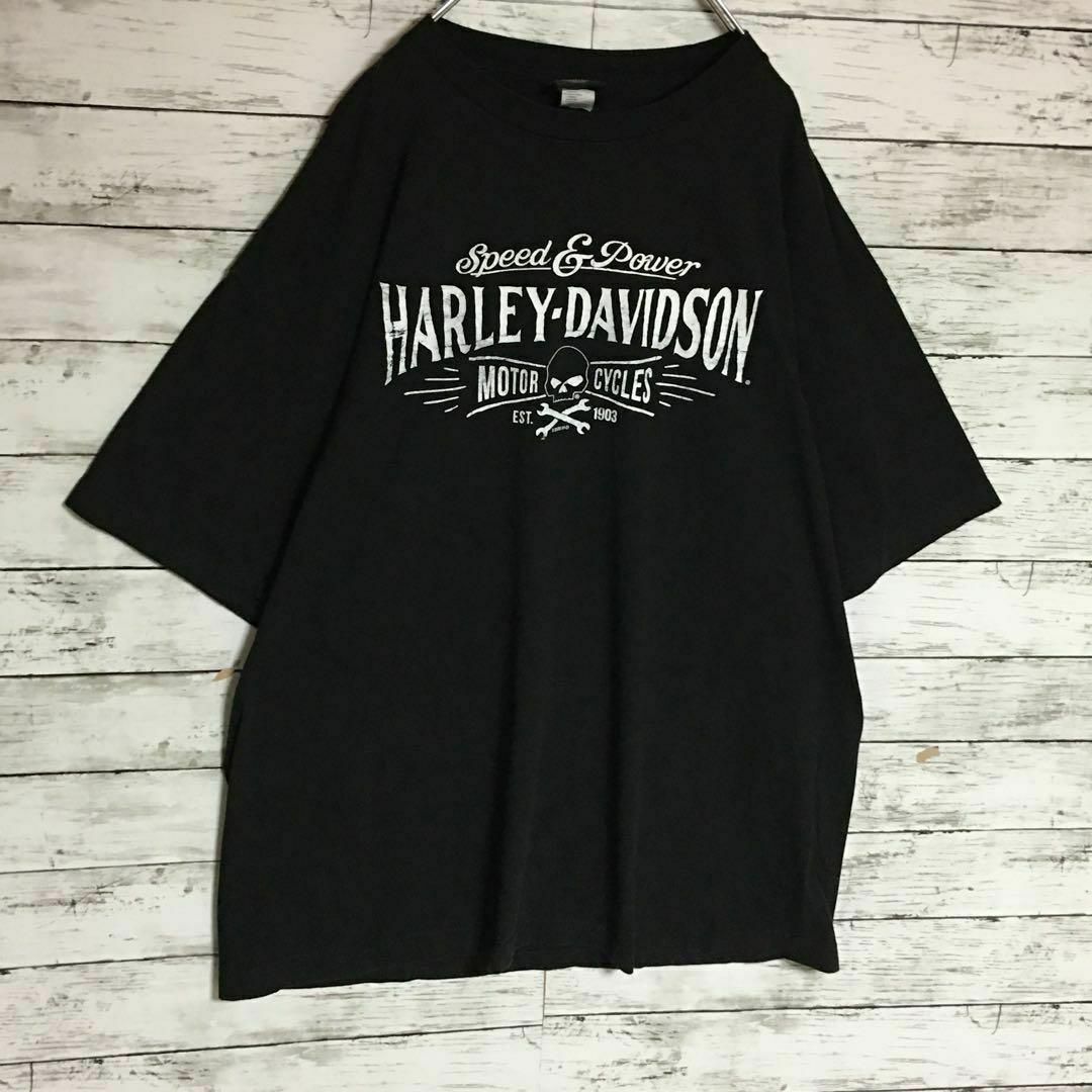 Harley Davidson(ハーレーダビッドソン)の【メキシコ製ビンテージ】ハーレーダビッドソン　両面プリントTシャツ　F550 メンズのトップス(Tシャツ/カットソー(半袖/袖なし))の商品写真