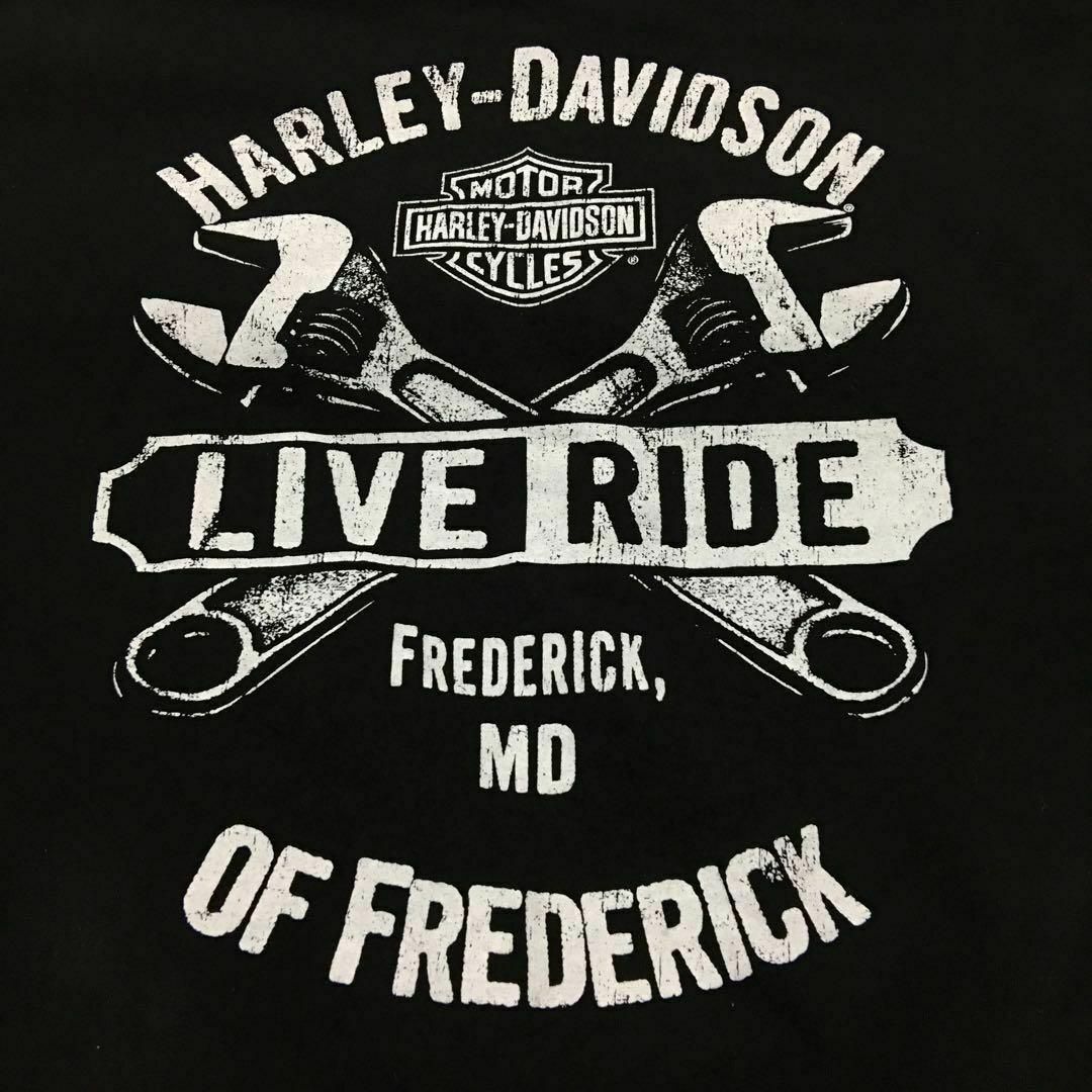 Harley Davidson(ハーレーダビッドソン)の【メキシコ製ビンテージ】ハーレーダビッドソン　両面プリントTシャツ　F550 メンズのトップス(Tシャツ/カットソー(半袖/袖なし))の商品写真