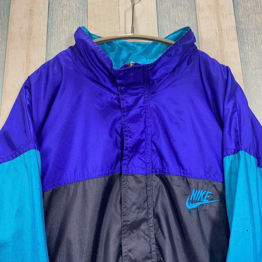 【90s】ナイキNIKEナイロンジャケット　銀タグ　オーバーサイズ