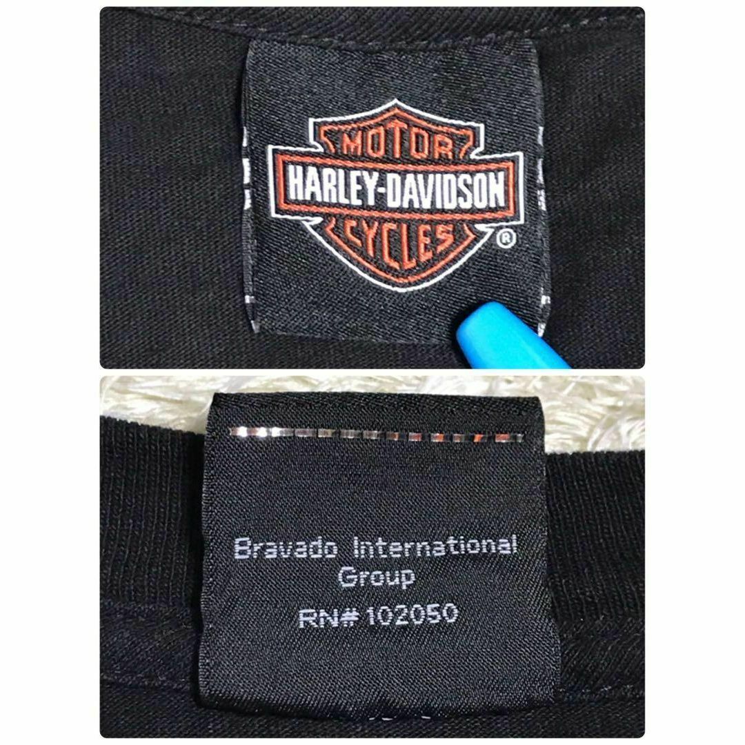 Harley Davidson(ハーレーダビッドソン)の【人気ブラック】ハーレーダビッドソン　マーメイドプリントTシャツ　F560 メンズのトップス(Tシャツ/カットソー(半袖/袖なし))の商品写真