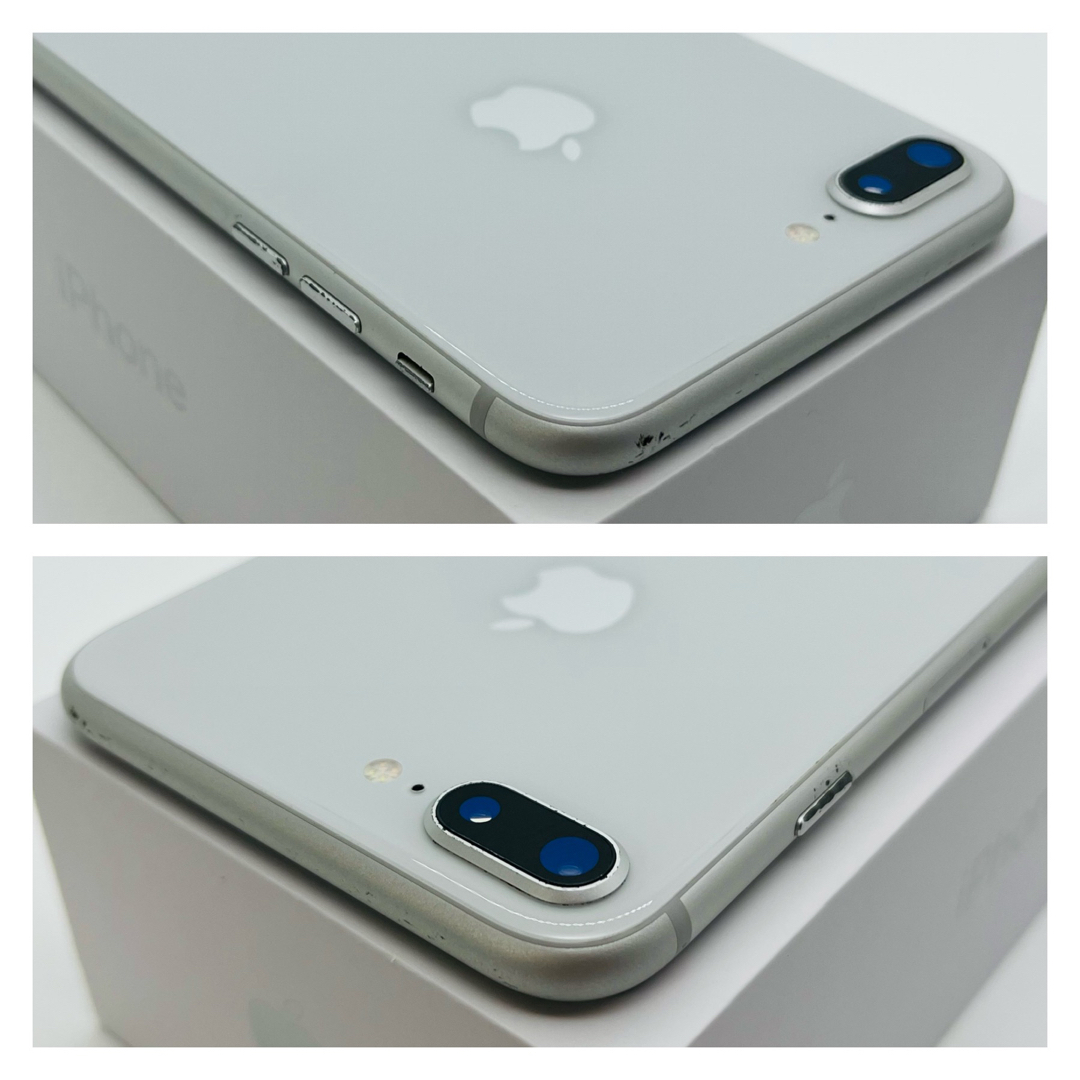 B 100% iPhone 8 Plus Silver 256GB SIMフリー-
