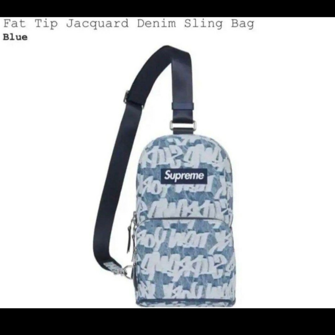 Supreme Fat Tip Jacquard Denim Sling Bagメンズ