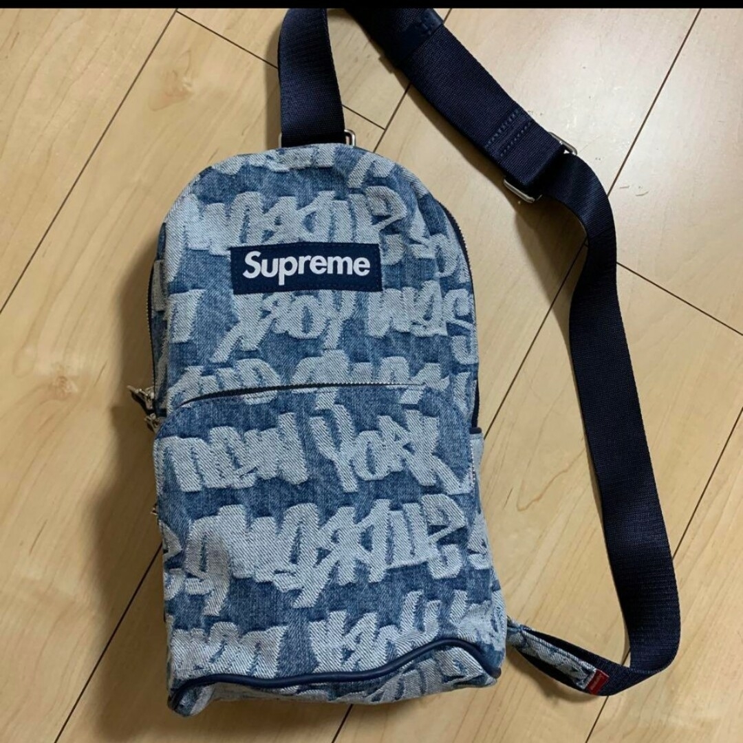 Supreme - Supreme Fat Tip Jacquard Denim Sling Bagの通販 by