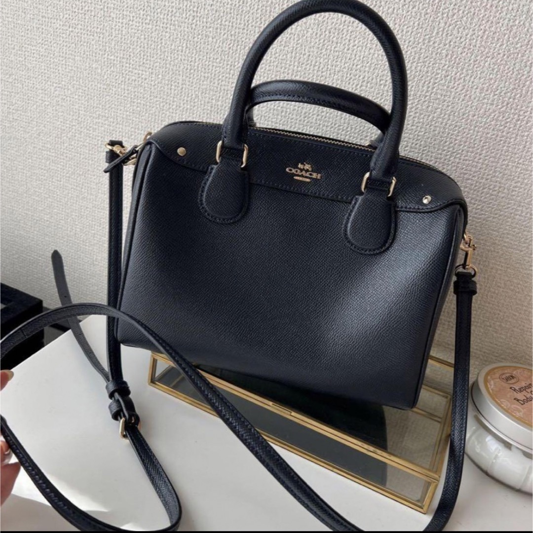 COACH♡ミニボストン美品♡ショルダー ネイビー コーチ coach