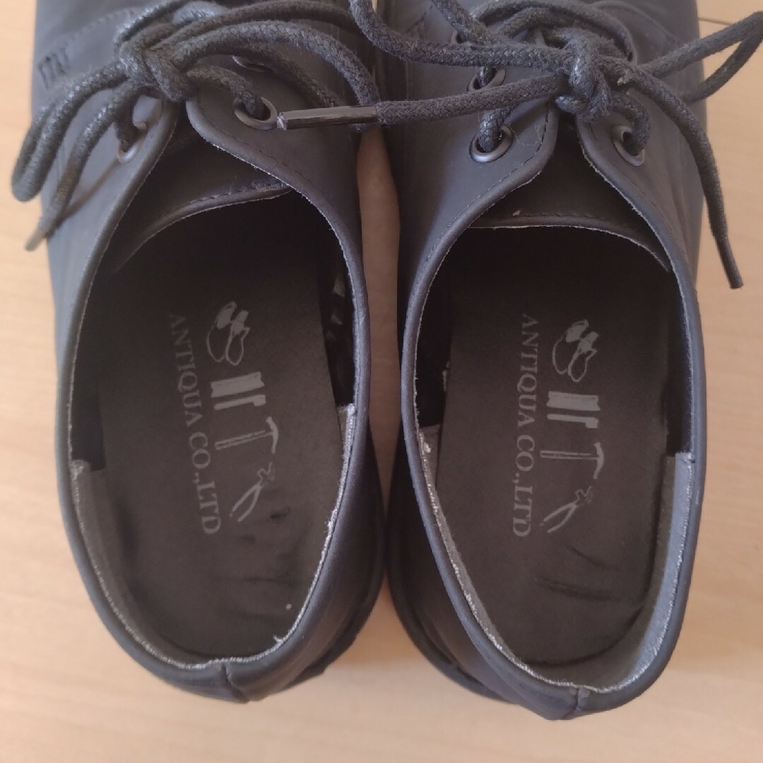 antiqua(アンティカ)のミルフィーユ様　antiqua 厚底シューズ ブーツ  合皮 フェイクレザー レディースの靴/シューズ(ローファー/革靴)の商品写真
