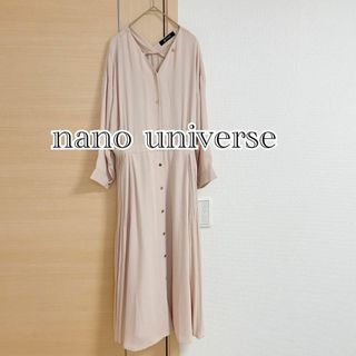 ナノユニバース(nano・universe)のナノユニバース　nano universe　長袖ワンピース　Vネック(ロングワンピース/マキシワンピース)