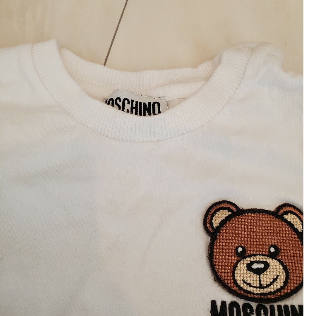 MOSCHINO(モスキーノ)のMOSCHINO　モスキーノ　ベア　Tシャツ　80　86　２枚セット　双子 キッズ/ベビー/マタニティのベビー服(~85cm)(Ｔシャツ)の商品写真